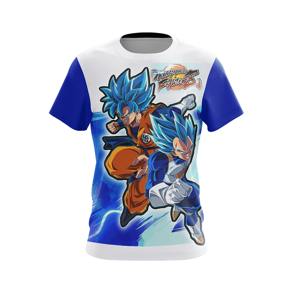 Dragon Ball - Super Saiyan Blue Goku and Vegeta Unisex 3D T-shirt