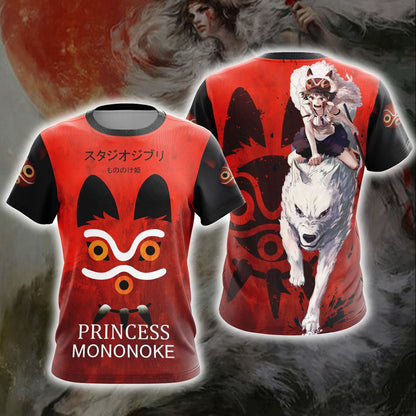 Princess Mononoke New Look Unisex 3D T-shirt T-shirt