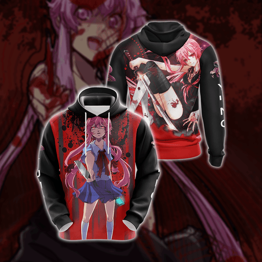 Future Diary Yuno Gasari Unisex 3D Hoodie