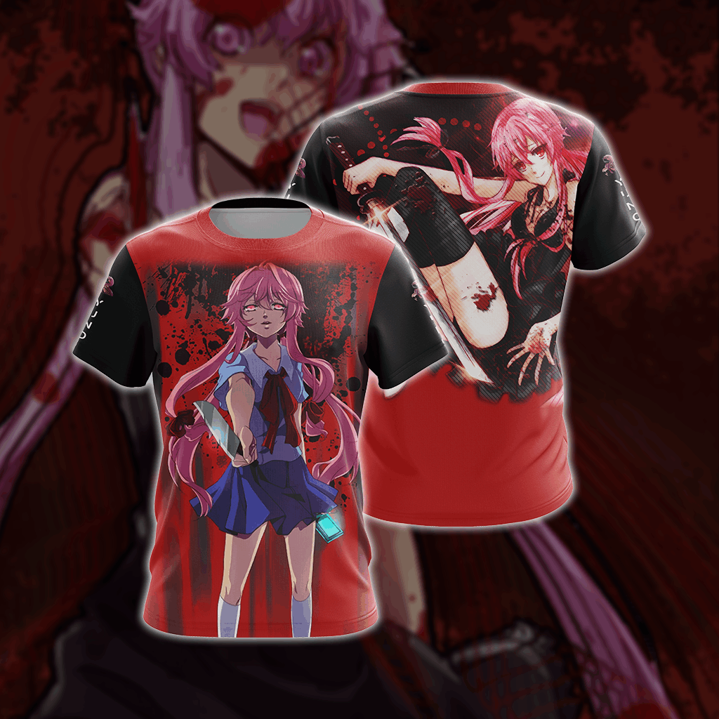 Future Diary Yuno Gasari Unisex 3D T-shirt T-shirt