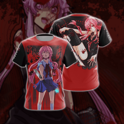 Future Diary Yuno Gasari Unisex 3D T-shirt T-shirt