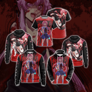 Future Diary Yuno Gasari Unisex 3D Hoodie