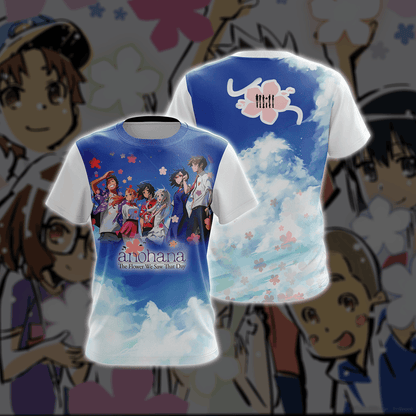 Anohana: The Flower We Saw That Day Unisex 3D T-shirt T-shirt