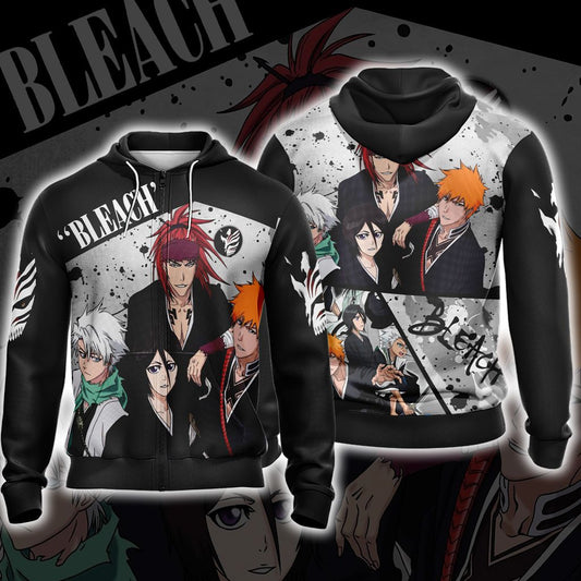 Bleach New Style Unisex Zip Up Hoodie