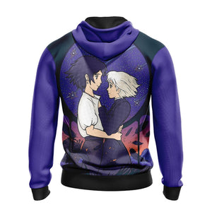 Howl's Moving Castle New Look Unisex Zip Up Hoodie