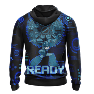 Mega Man - Ready New Version 1 Unisex Zip Up Hoodie