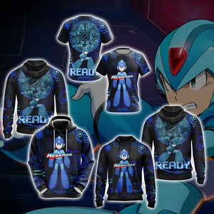 Mega Man - Ready New Version 1 Unisex Zip Up Hoodie