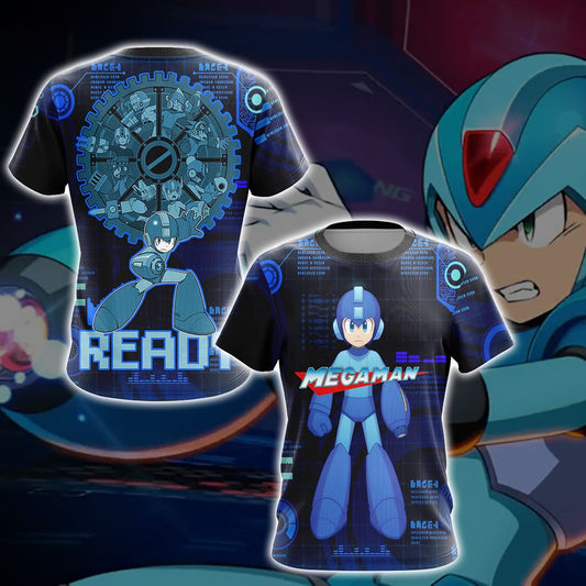 Mega Man - Ready New Version 1 Unisex 3D T-shirt