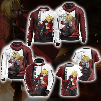 Fullmetal Alchemist - Edward Elric Character New Style Unisex 3D T-shirt