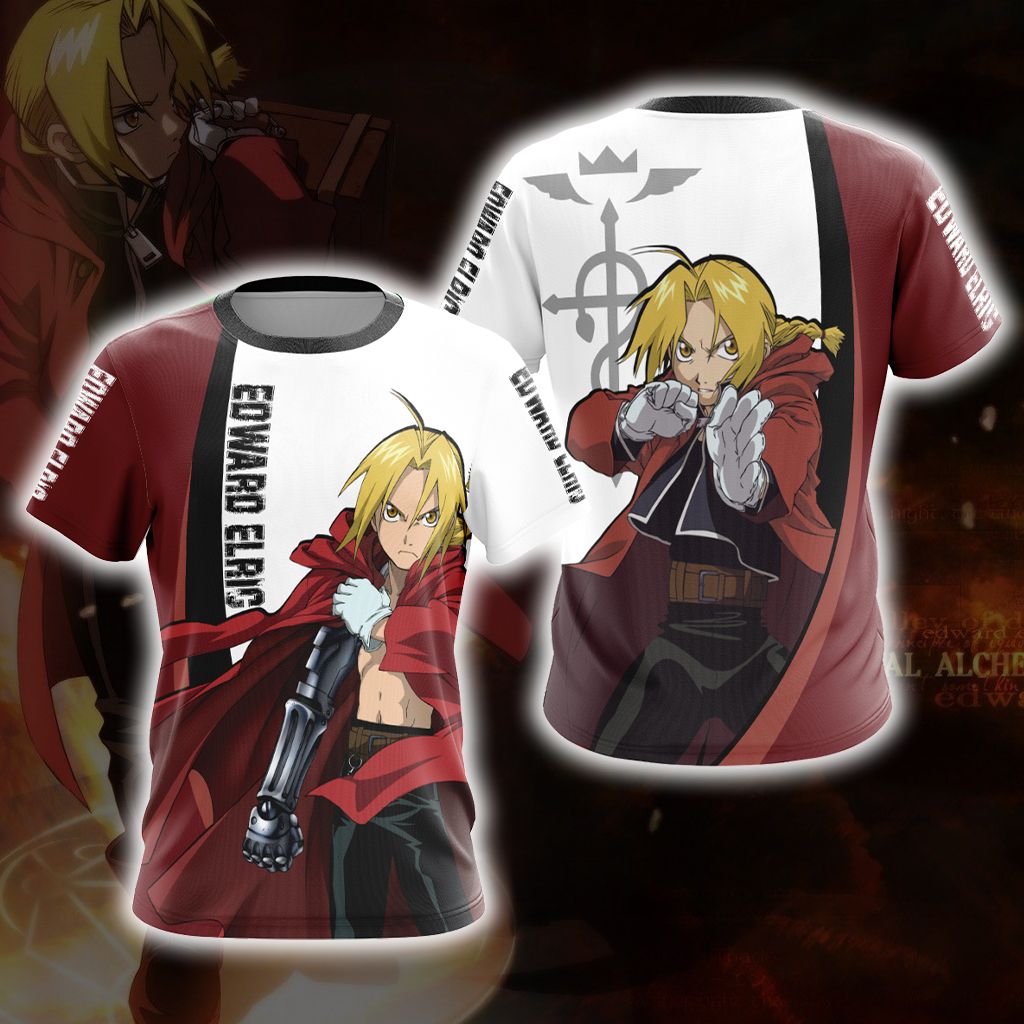 Fullmetal Alchemist - Edward Elric Character New Style Unisex 3D T-shirt T-shirt