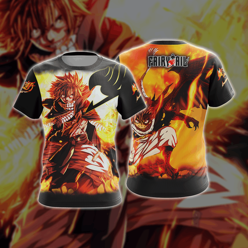 Fairy Tail Natsu Dragneel New Style Unisex 3D T-shirt T-shirt