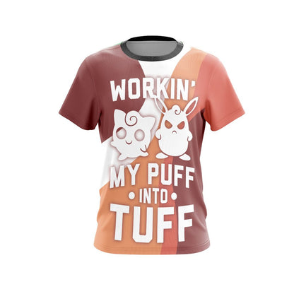 Pokemon Working My Puff Into Tuff Unisex 3D T-shirt