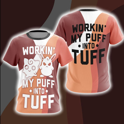 Pokemon Working My Puff Into Tuff Unisex 3D T-shirt T-shirt