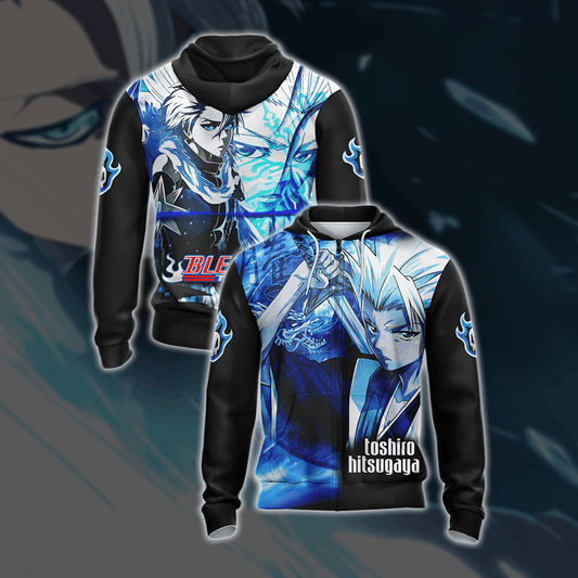 Bleach Toshiro Hitsugaya New Unisex Zip Up Hoodie