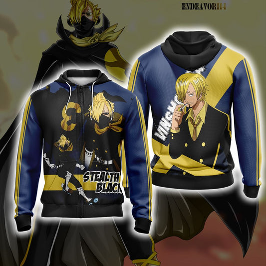 One Piece - Vinsmoke Sanji New Style Unisex Zip Up Hoodie