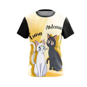 Sailor Moon Luna & Artemis New Style Unisex 3D T-shirt