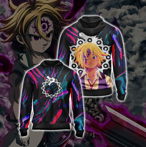 The Seven Deadly Sins Meliodas New Style Unisex Zip Up Hoodie