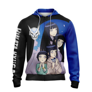 Naruto - Hinata Hyuga New Look Unisex Zip Up Hoodie