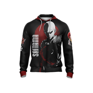 One Punch Man Saitama New Style Zip Up Hoodie Jacket