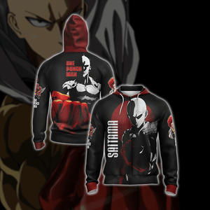 One Punch Man Saitama New Style Zip Up Hoodie Jacket