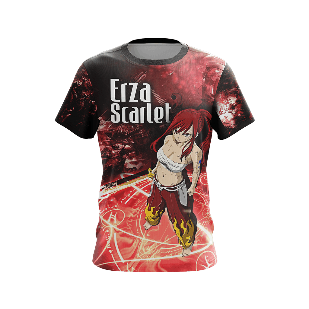Fairy Tail - Erza Scarlet Characters New Unisex 3D T-shirt
