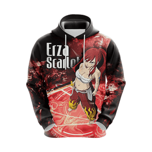 Fairy Tail -  Erza Scarlet Characters New Unisex 3D Hoodie