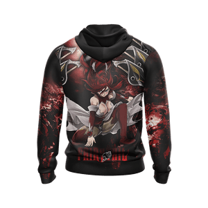 Fairy Tail - Erza Scarlet Characters New Unisex Zip Up Hoodie