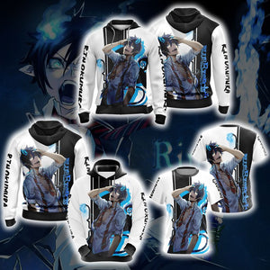 Blue Exorcist Rin Okumura New Version Unisex Zip Up Hoodie