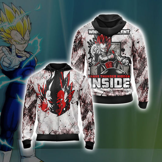 Dragon Ball Vegeta New Style Unisex Zip Up Hoodie