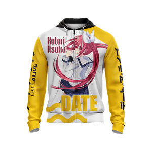 Date A Live  - Kotori Itsuka Unisex Zip Up Hoodie