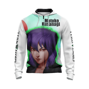 Ghost In The Shell - Motoko Kusanagi New Style Unisex 3D Zip Up Hoodie