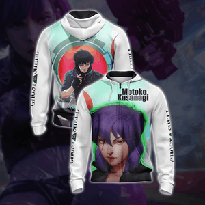 Ghost In The Shell - Motoko Kusanagi New Style Unisex 3D Zip Up Hoodie