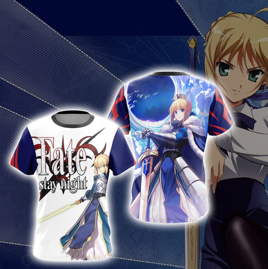 Fate/Stay Night Saber New Style 3D T-shirt T-shirt
