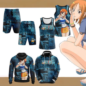 One Piece - Nami New Style 3D Beach Shorts
