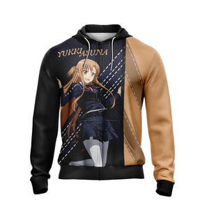 Sword Art Online - Asuna Yuuki New Style Unisex 3D Zip Up Hoodie