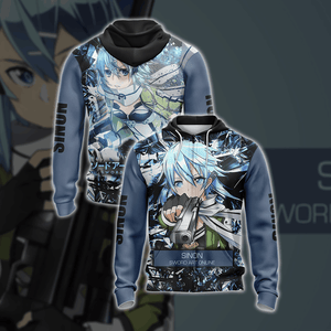 Sword Art Online - Sinon New Style Unisex 3D Zip Up Hoodie