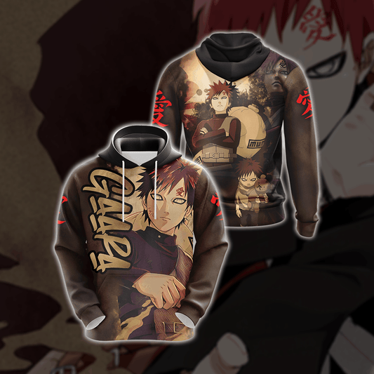 Naruto Gaara New Look Unisex 3D Hoodie