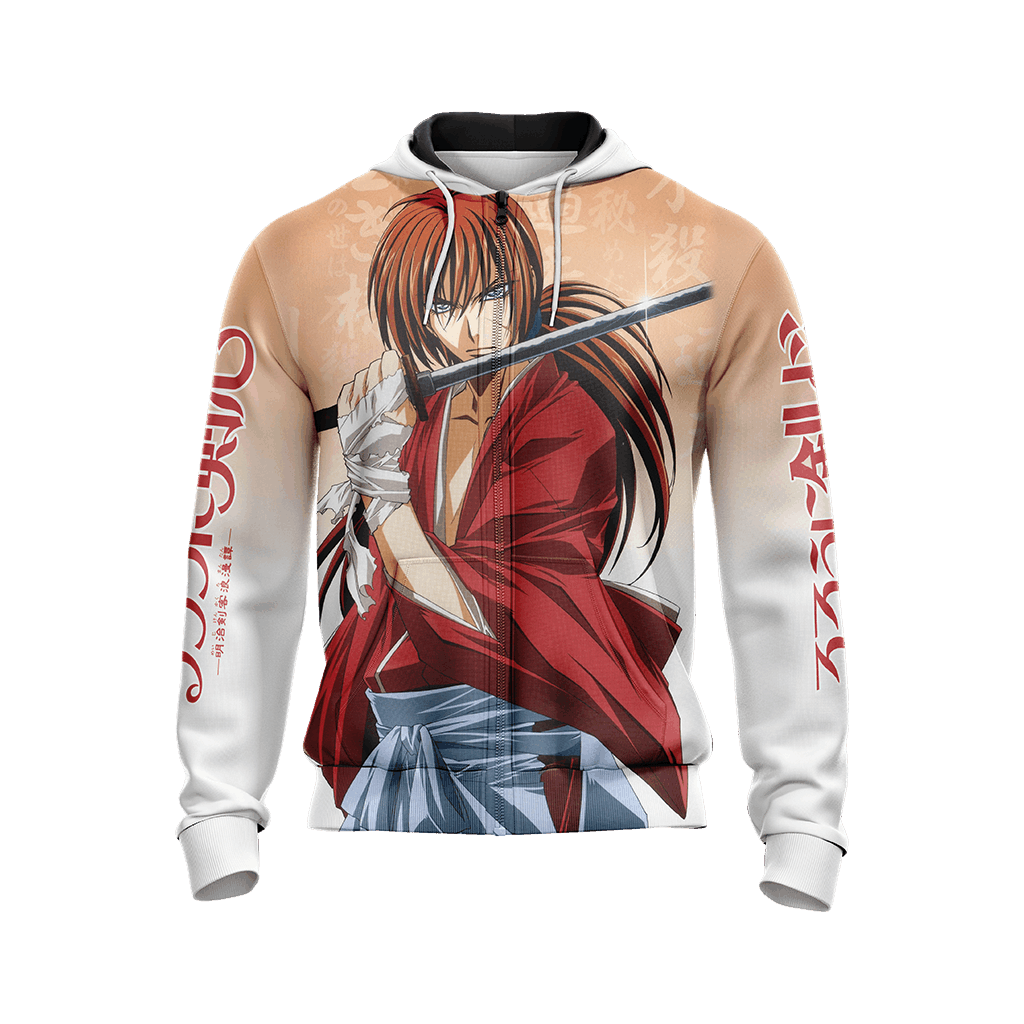 Rurouni Kenshin New Version Unisex Zip Up Hoodie