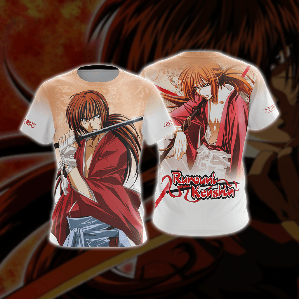 Rurouni Kenshin New Version Unisex 3D T-shirt T-shirt