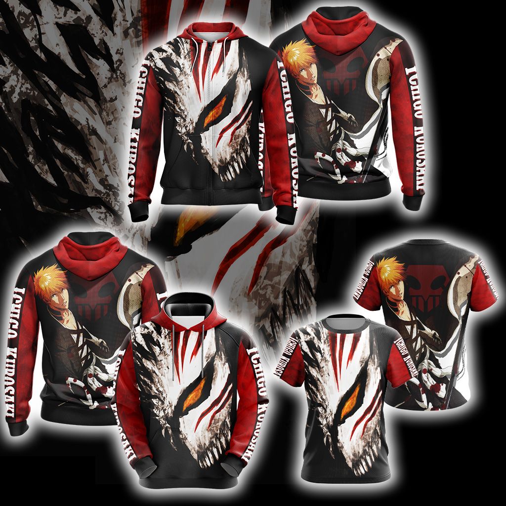 Bleach Ichigo Kurosaki New Unisex 3D Hoodie
