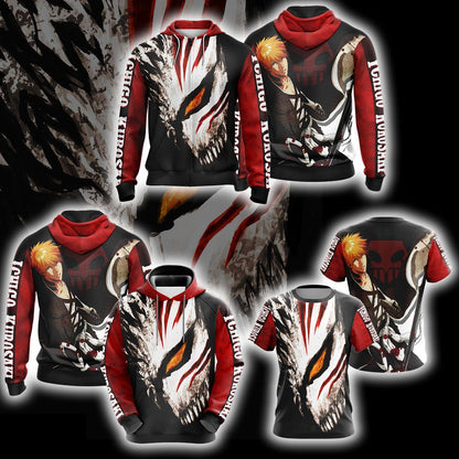 Bleach Ichigo Kurosaki New Unisex 3D Hoodie