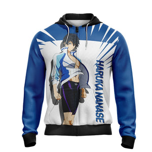 Free! Haruka Nanase Unisex Zip Up Hoodie