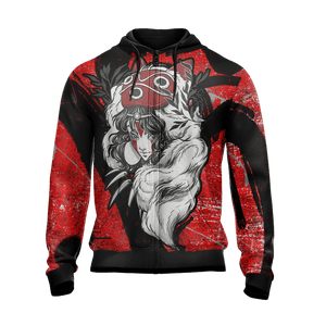 Princess Mononoke - Ashitaka New Style Unisex Zip Up Hoodie