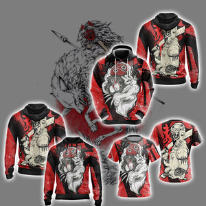 Princess Mononoke - Ashitaka New Style Unisex Zip Up Hoodie