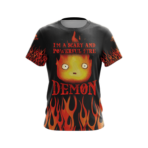 Howl's Moving Castle Calcifer Fire Demon Unisex 3D T-shirt