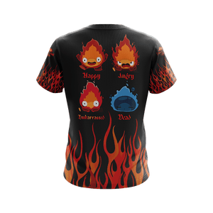 Howl's Moving Castle Calcifer Fire Demon Unisex 3D T-shirt