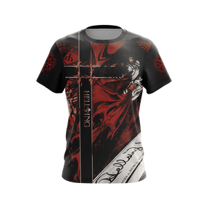 Hellsing Alucard New Version Unisex 3D T-shirt