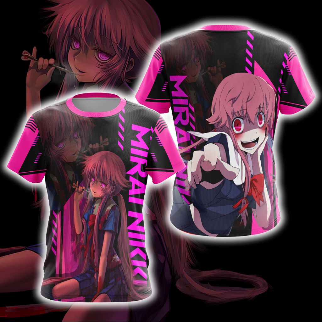 Future Diary Mirai Nikki New Unisex 3D T-shirt T-shirt