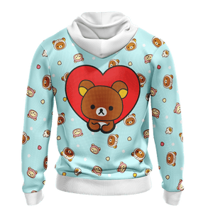 Rilakkuma Unisex Zip Up Hoodie