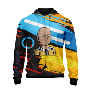 One Punch Man Gym New Style Zip Up Hoodie